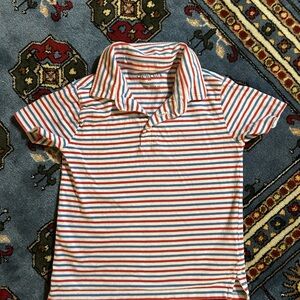 Red white and blue crewcuts Striped Kids Polo Shirt